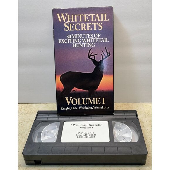 Whitetail Secrets Volume 1 VHS Hunting Knight Hale Weishuhn Wensel Bros - Picture 1 of 6